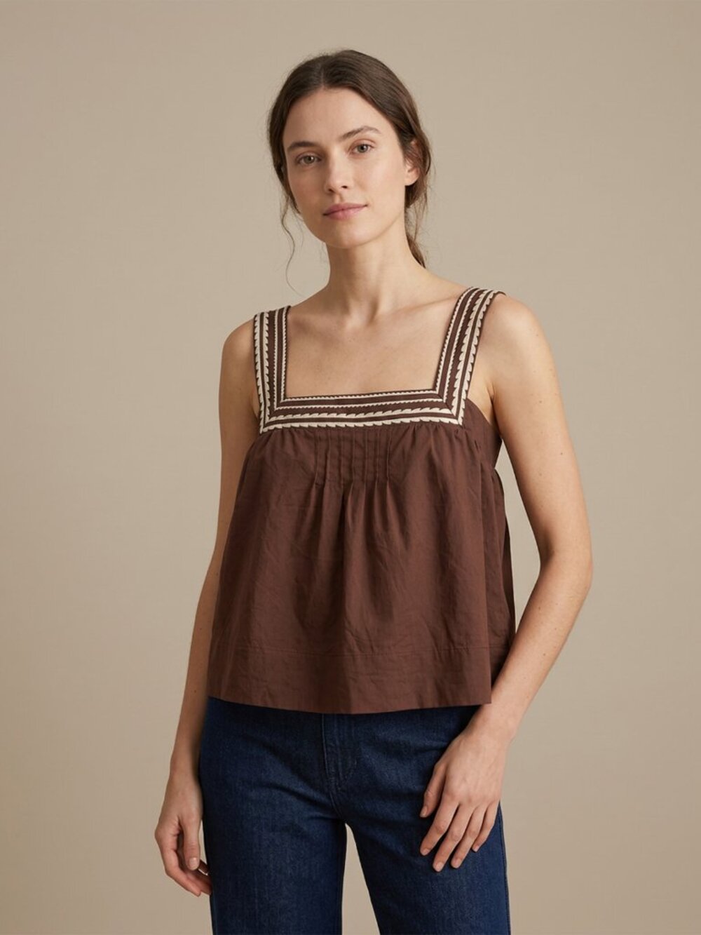 Caroline Constas button strap shift top
